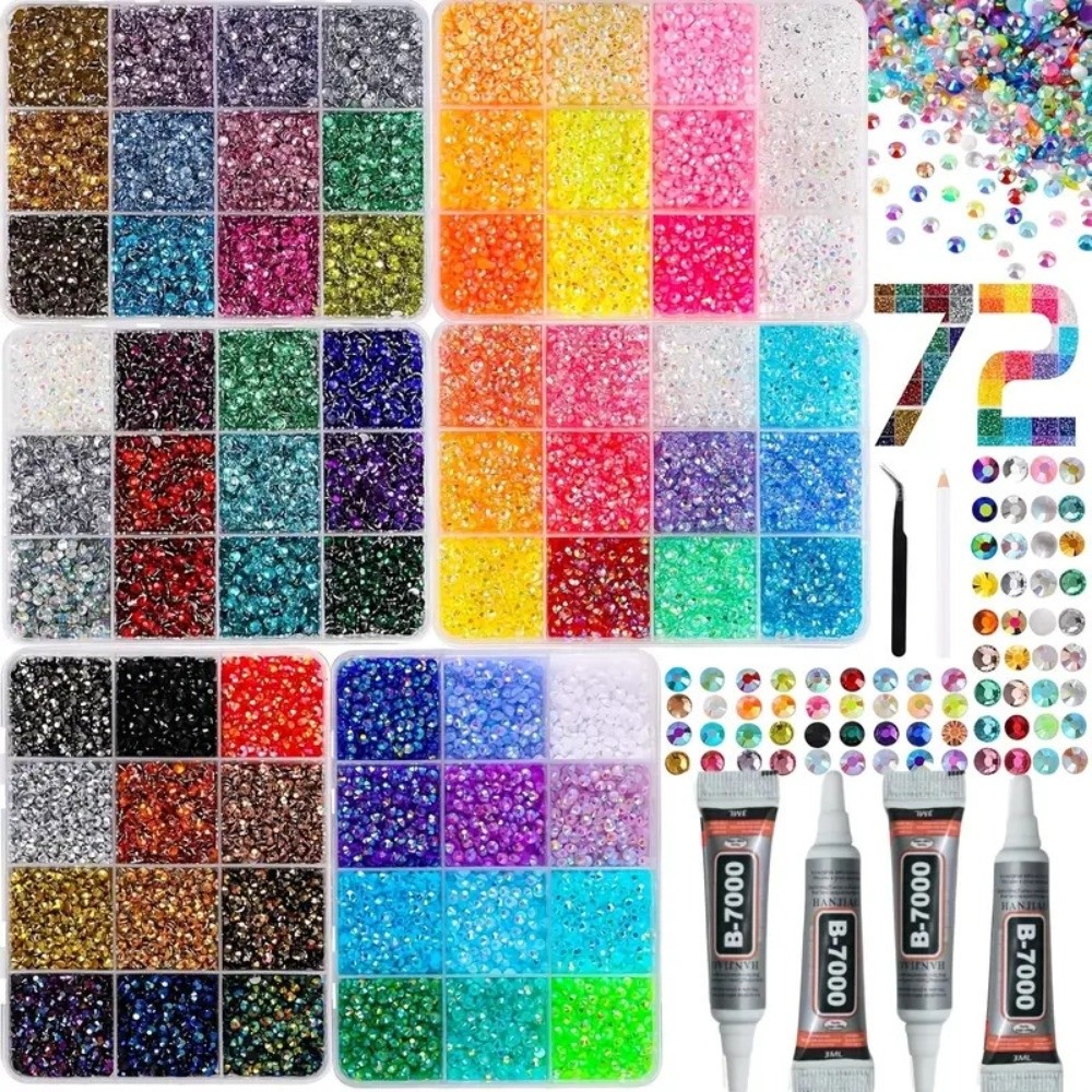 Resin Art And Jewelry - Multicolor Resin Rhinestone Kit Sparkling DIY