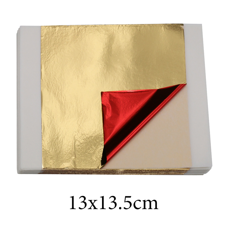 Resin Art Gift For Anniversary - 100pcs Imitation Gold Leaf Foil Paper