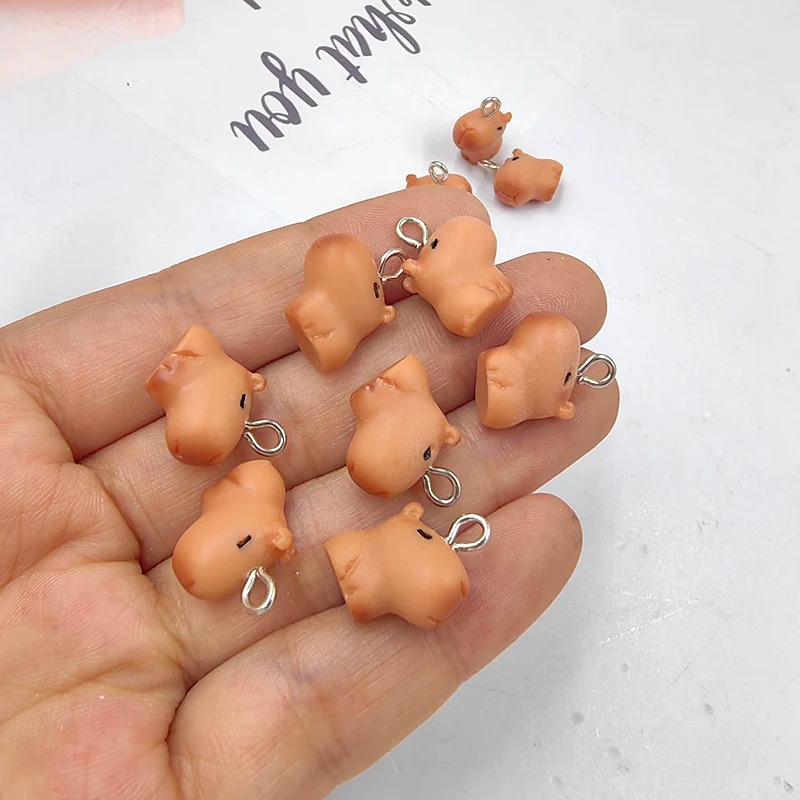 Resin Art Love - 10pcs Cute Small Capybara Charms for