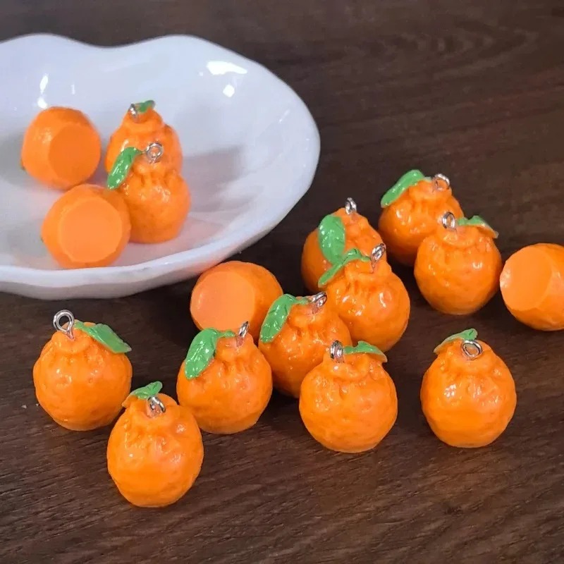 Resin Art Store - 10Pcs 3D Simulation Dekopon Mandarin Orange