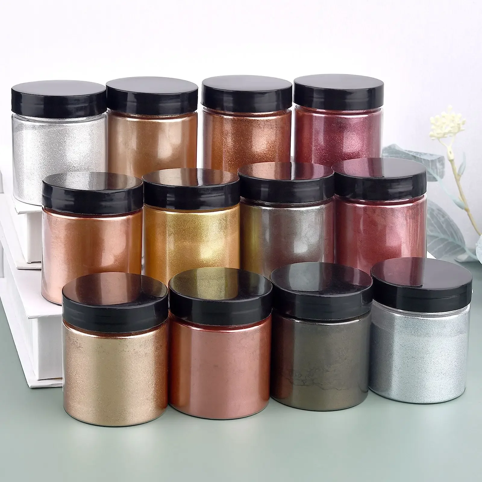 50g/Bottle Metallic Glitter Po - огляд і ціна Glitter Powder Resin