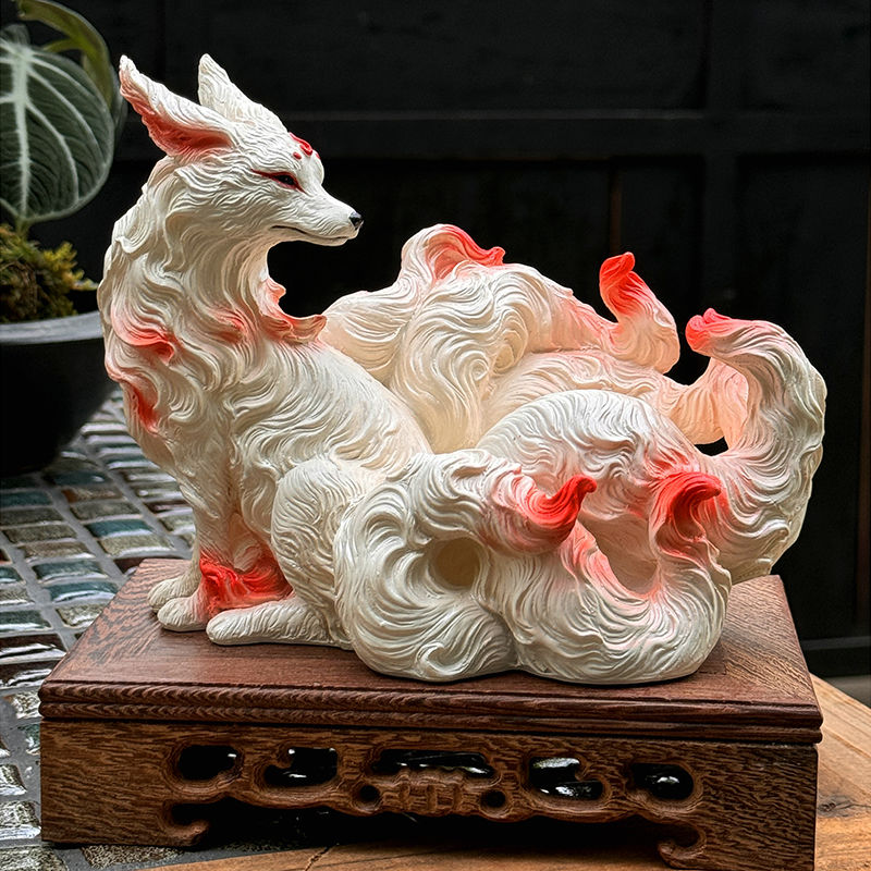 Nine-Tailed Fox Ornaments Fox  - огляд і ціна Resin Art Gift For Anniversary