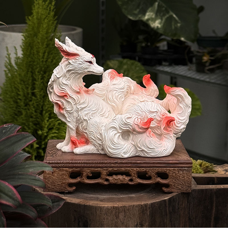 Nine-Tailed Fox Ornaments Fox  - огляд і ціна Resin Art Gift For Anniversary