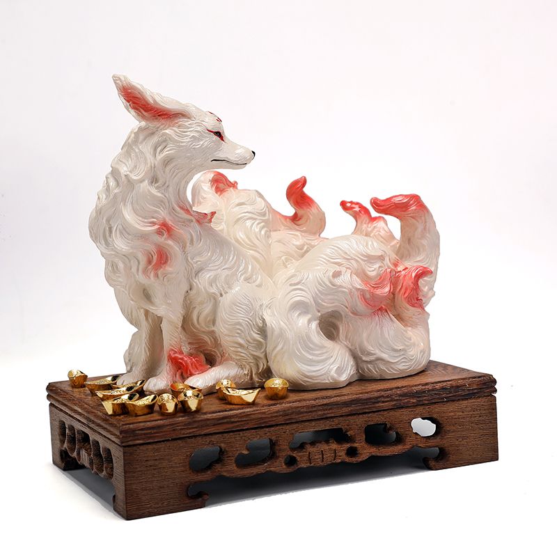 Nine-Tailed Fox Ornaments Fox  - огляд і ціна Resin Art Gift For Anniversary