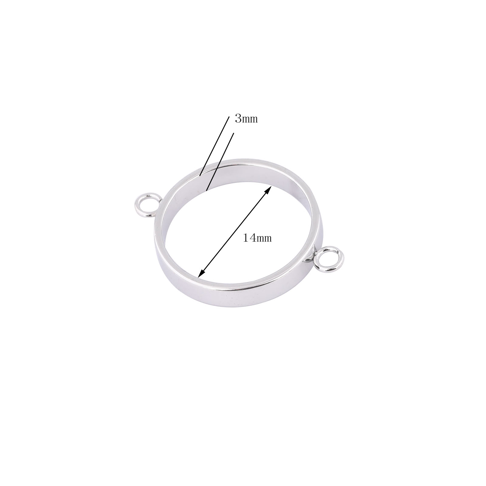 10pcs Stainless Steel 14mm Ope - огляд і ціна Resin Art Love
