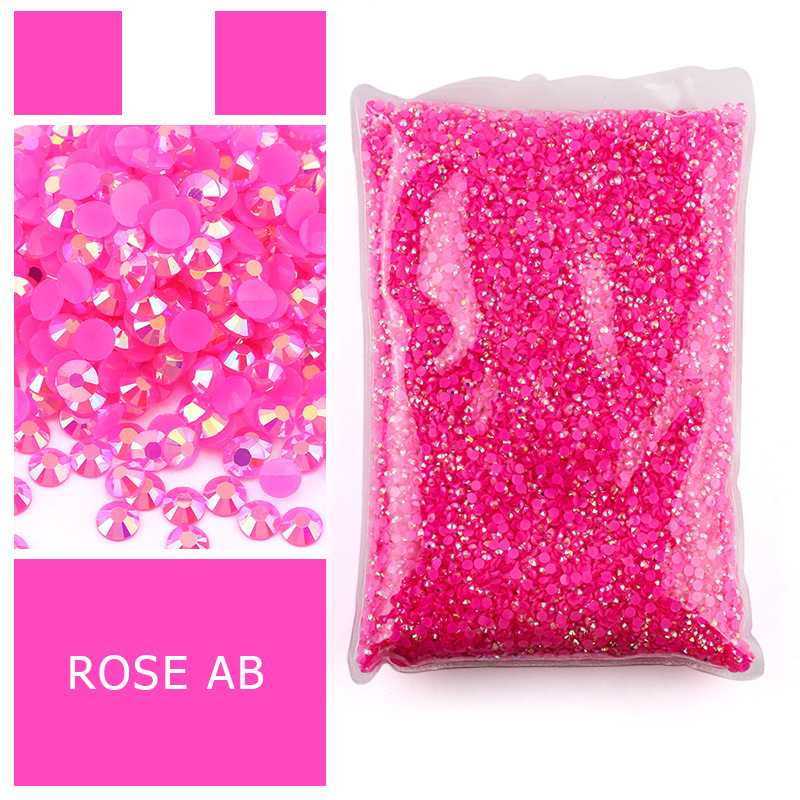 Hot Pink Flatback Resin Rhines - огляд і ціна Resin Art Quantity