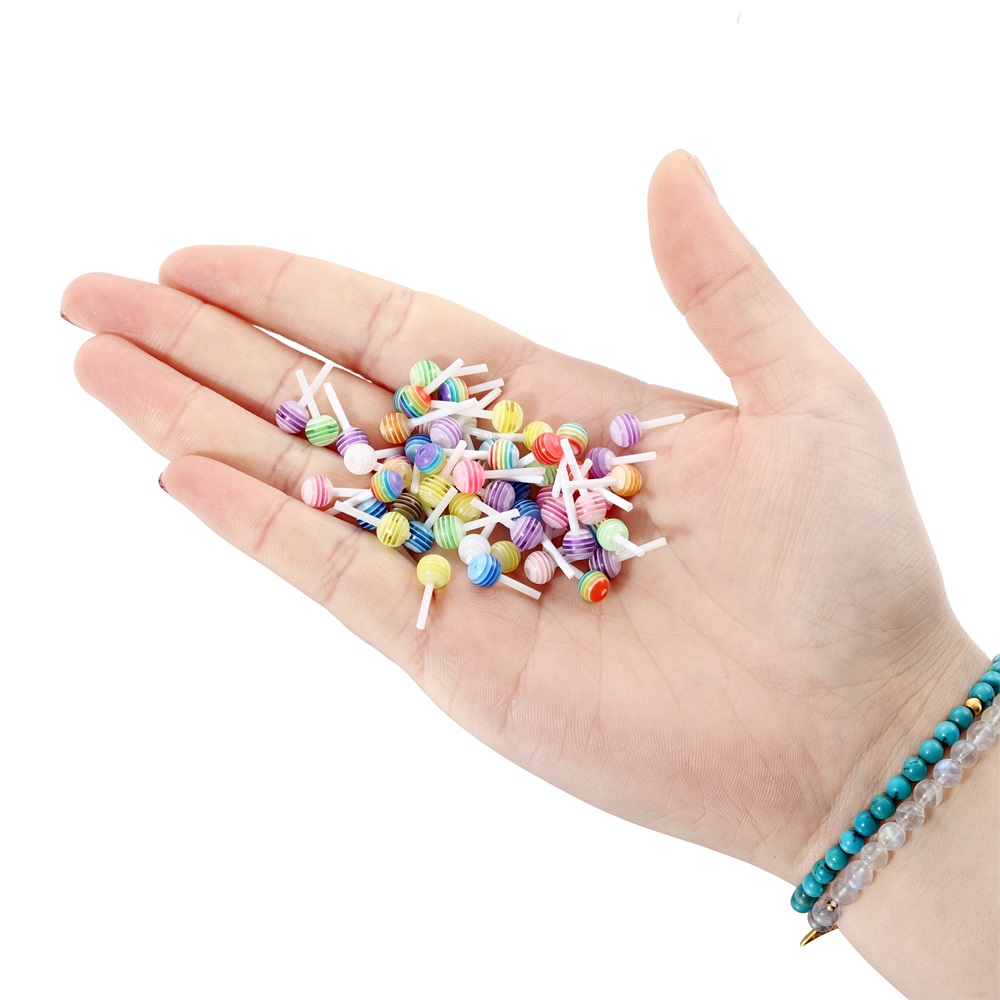 50pcs/lot Acrylic Mixed Color  - огляд і ціна Resin Art Love