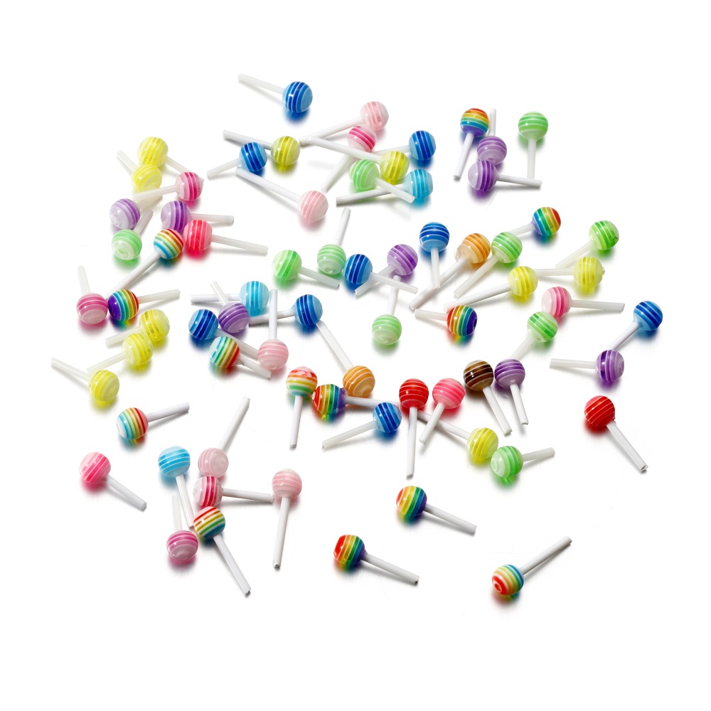 50pcs/lot Acrylic Mixed Color  - огляд і ціна Resin Art Love