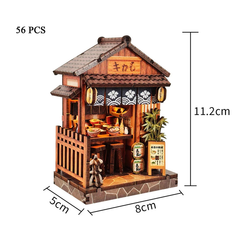 DIY Wooden Mini Casa Japanese  - огляд і ціна Resin Art Tree
