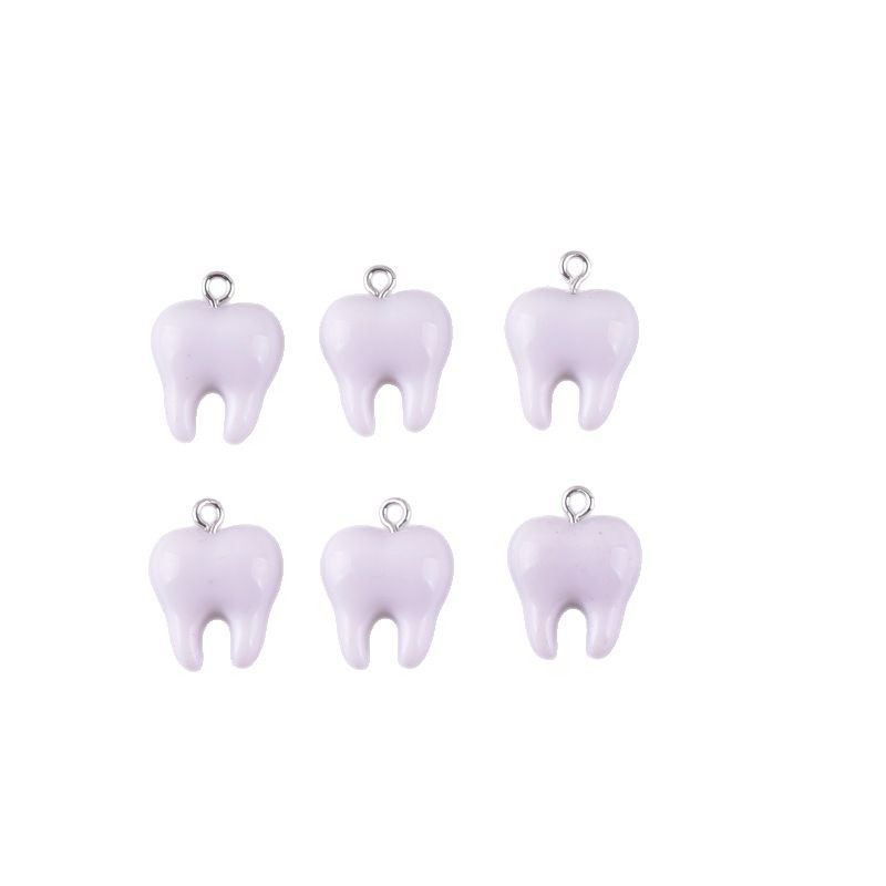 10pcs Cute White Teeth Resin P - огляд і ціна Resin Art Love