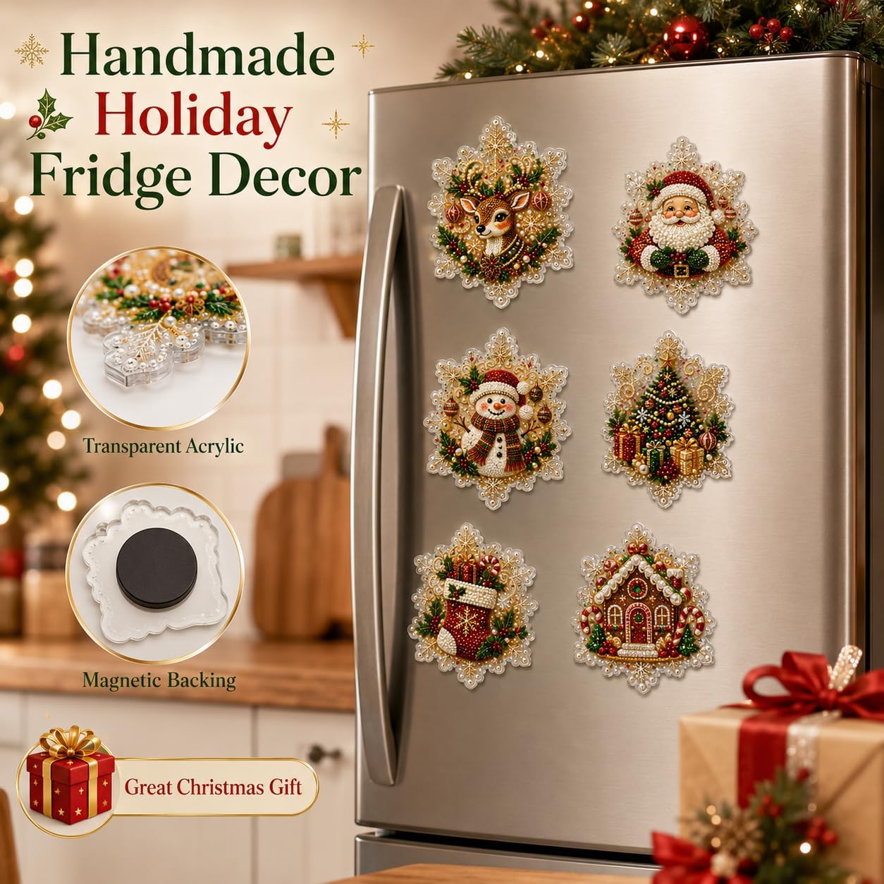 6PCS Christmas Tree Pearl Diam - огляд і ціна Resin Art Tree