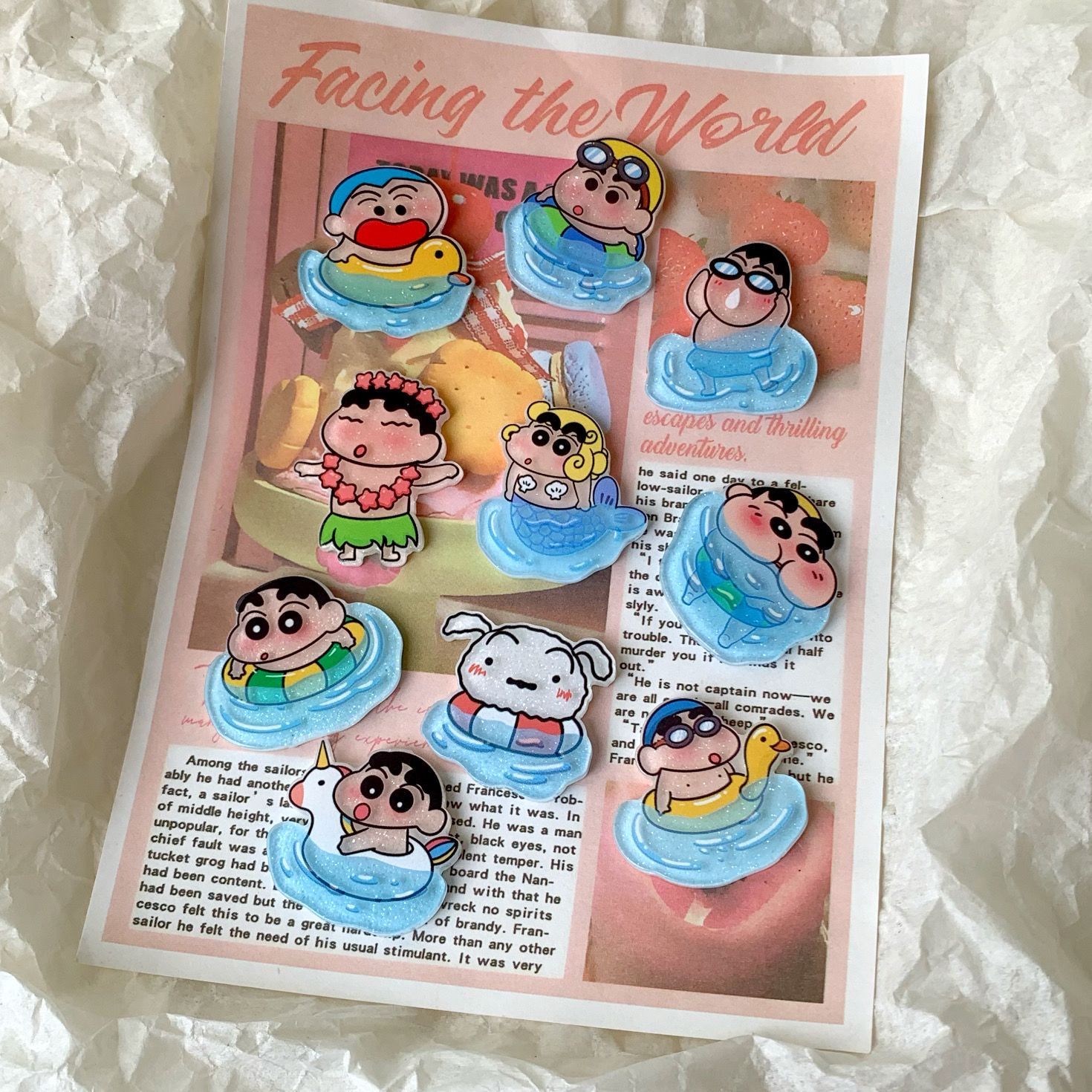 Crayon Shin-chan resin accesso - огляд і ціна Resin Art Phone Case