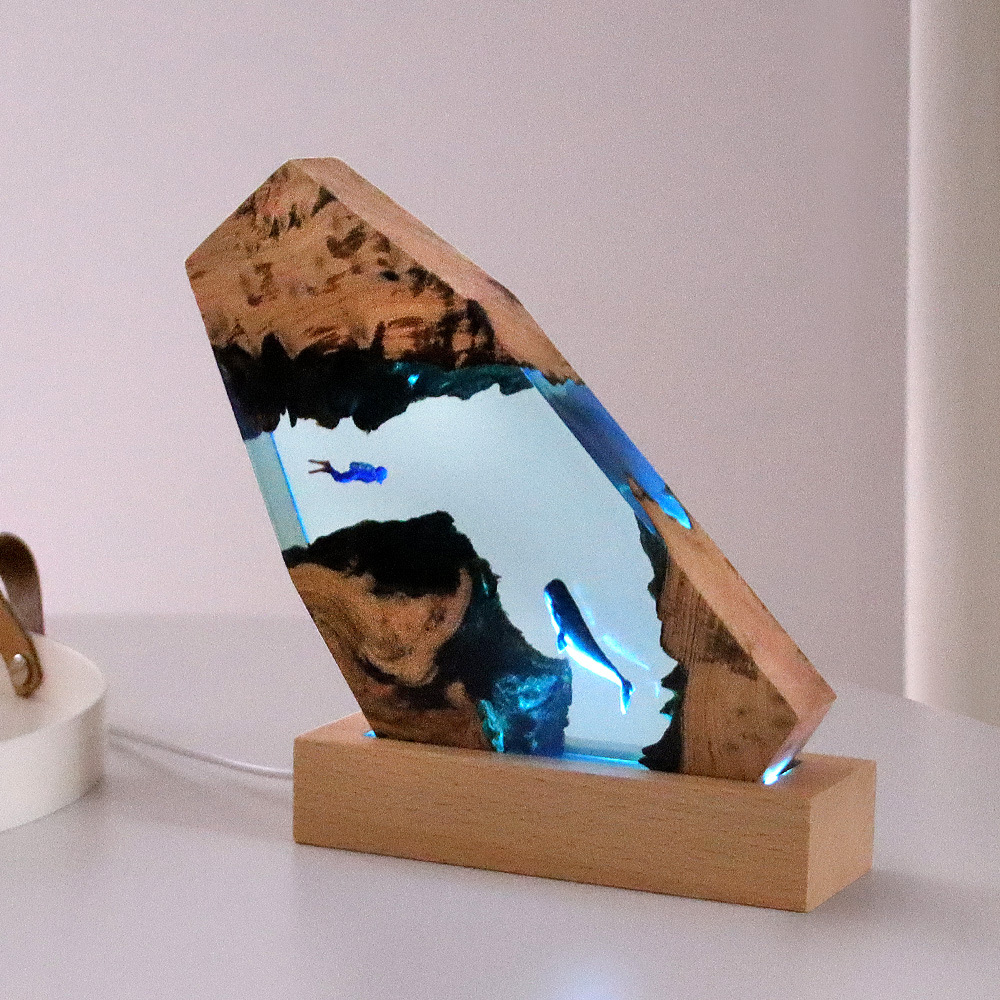 New Underwater Cave Whale Dive - огляд і ціна Resin Art Gift For Anniversary