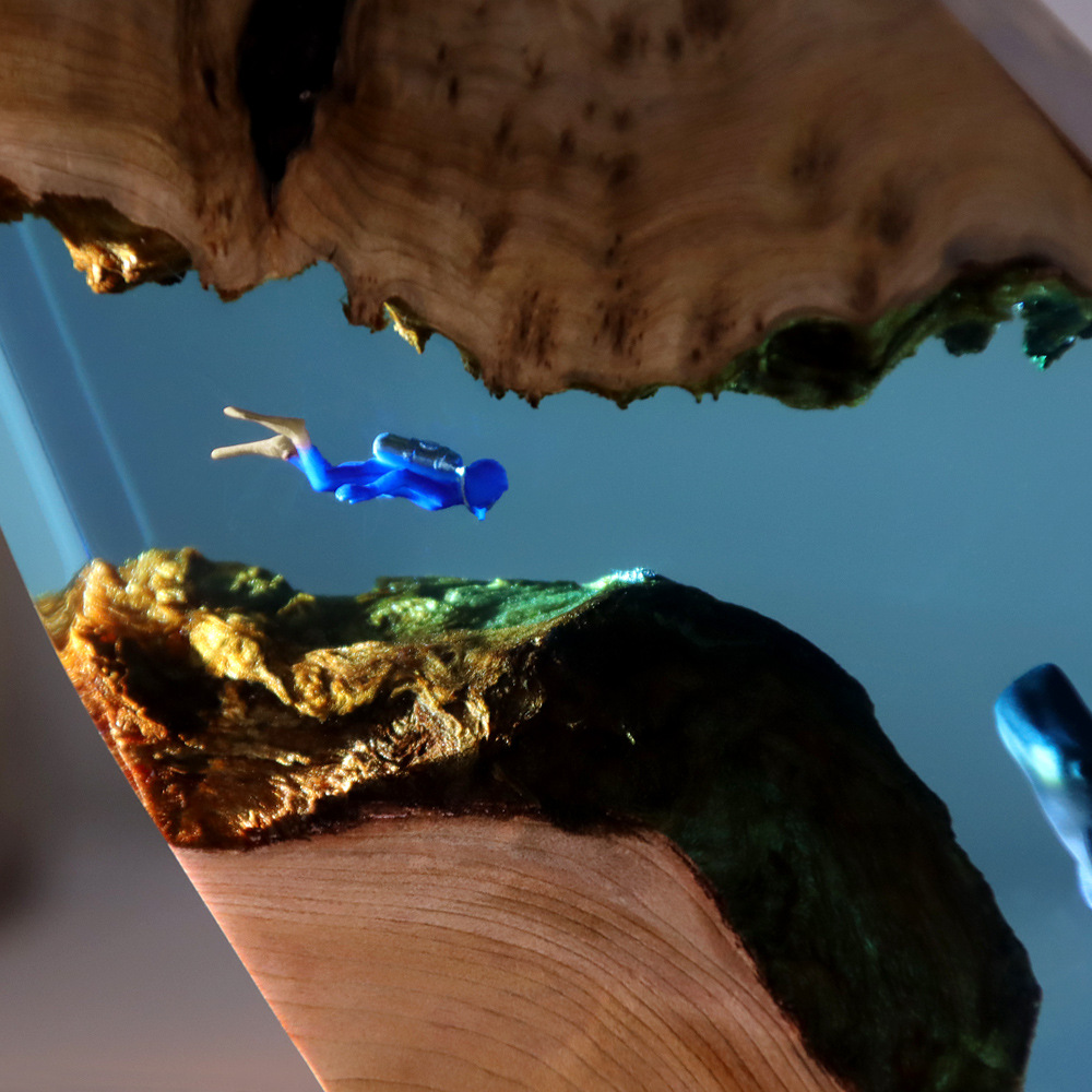New Underwater Cave Whale Dive - огляд і ціна Resin Art Gift For Anniversary