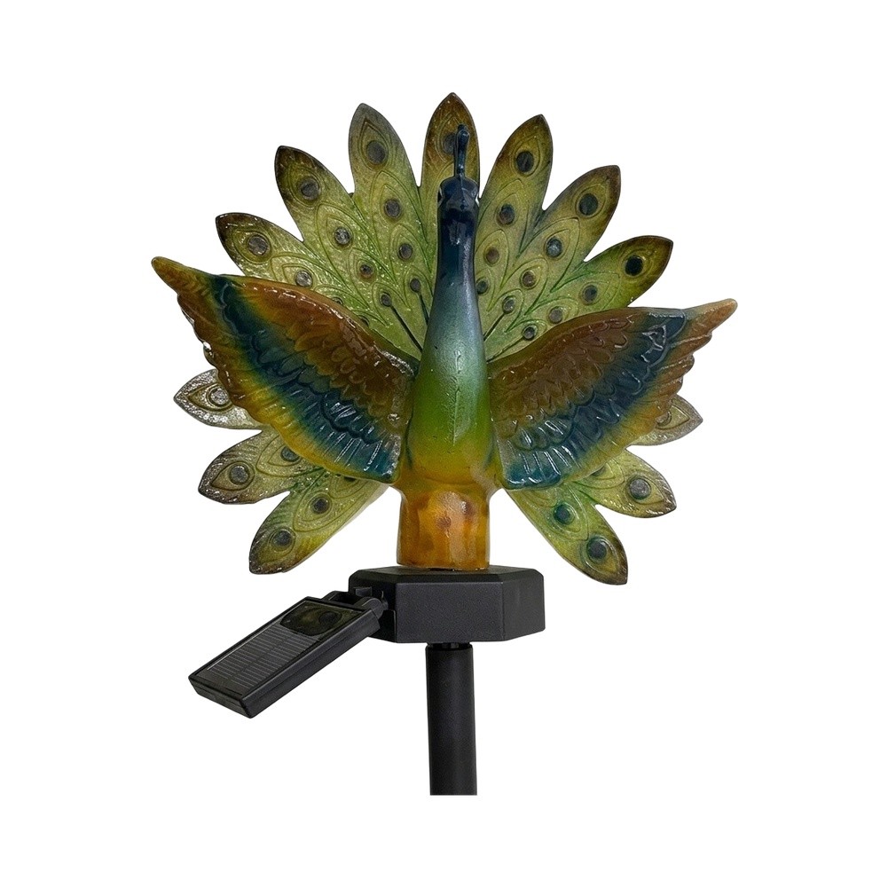 Resin Solar Peacock Garden Art - огляд і ціна Resin Art Use