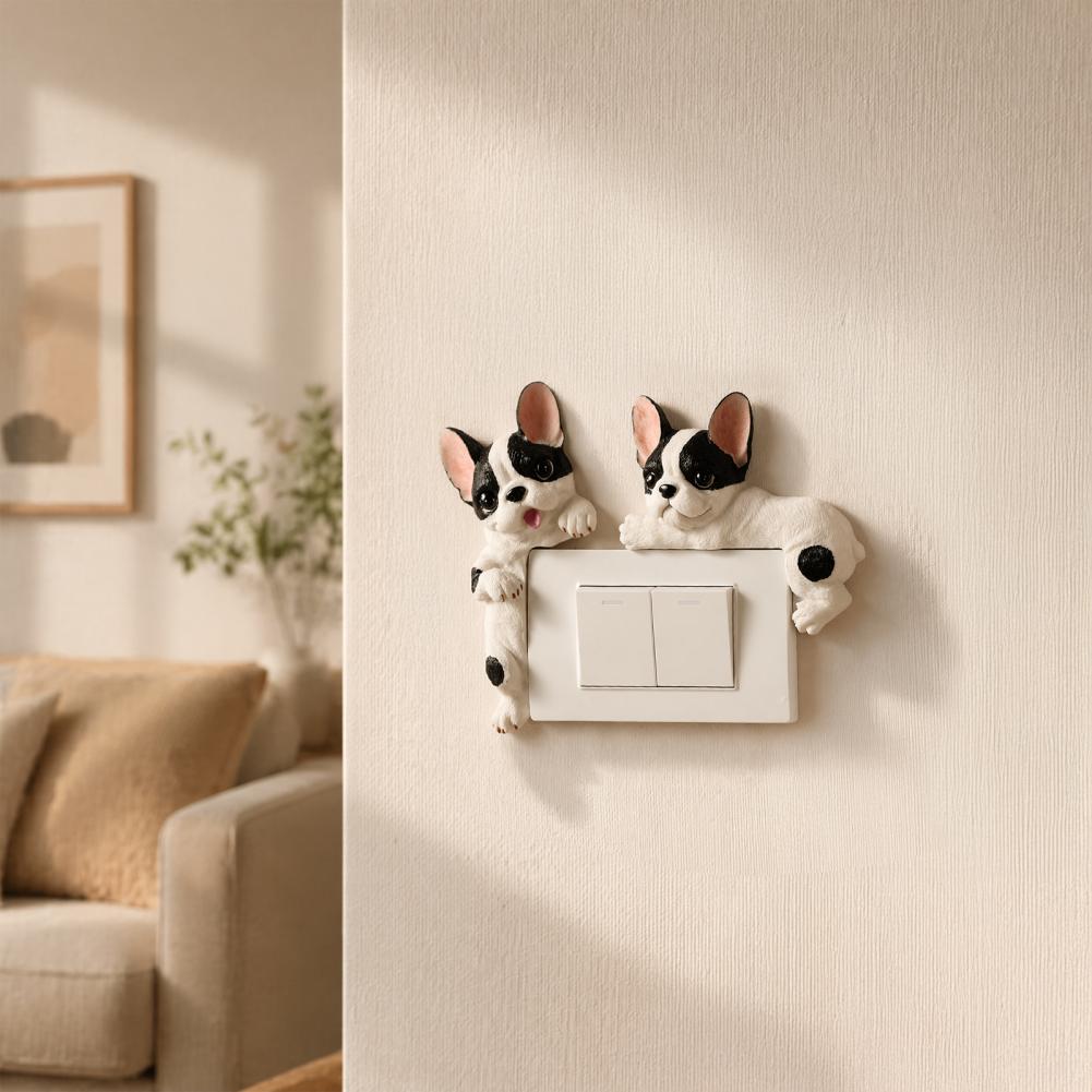 3D French Bulldog Resin Light  - огляд і ціна Resin Art Sticker