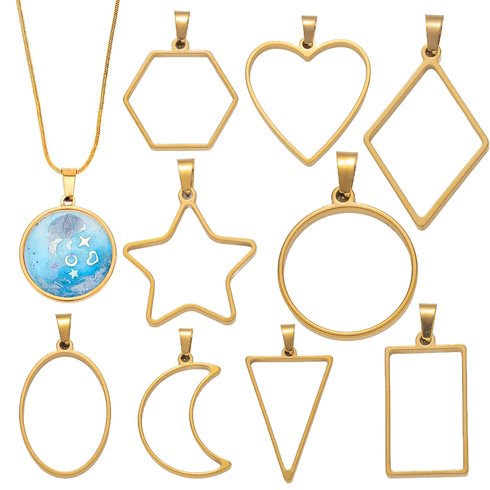 5pcs Stainless Steel Open Back - огляд і ціна Resin Art Love