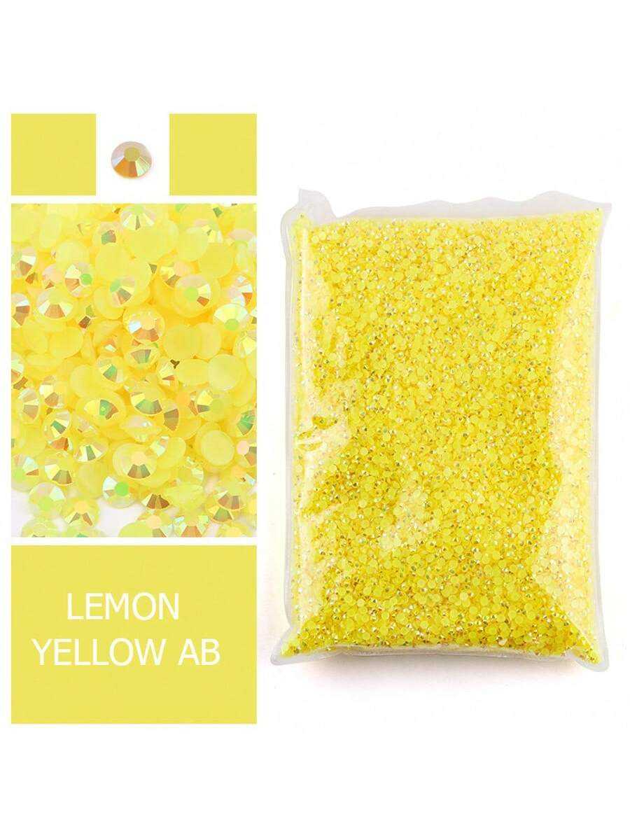 Lemon Yellow Resin Rhinestones - огляд і ціна Resin Art Quantity