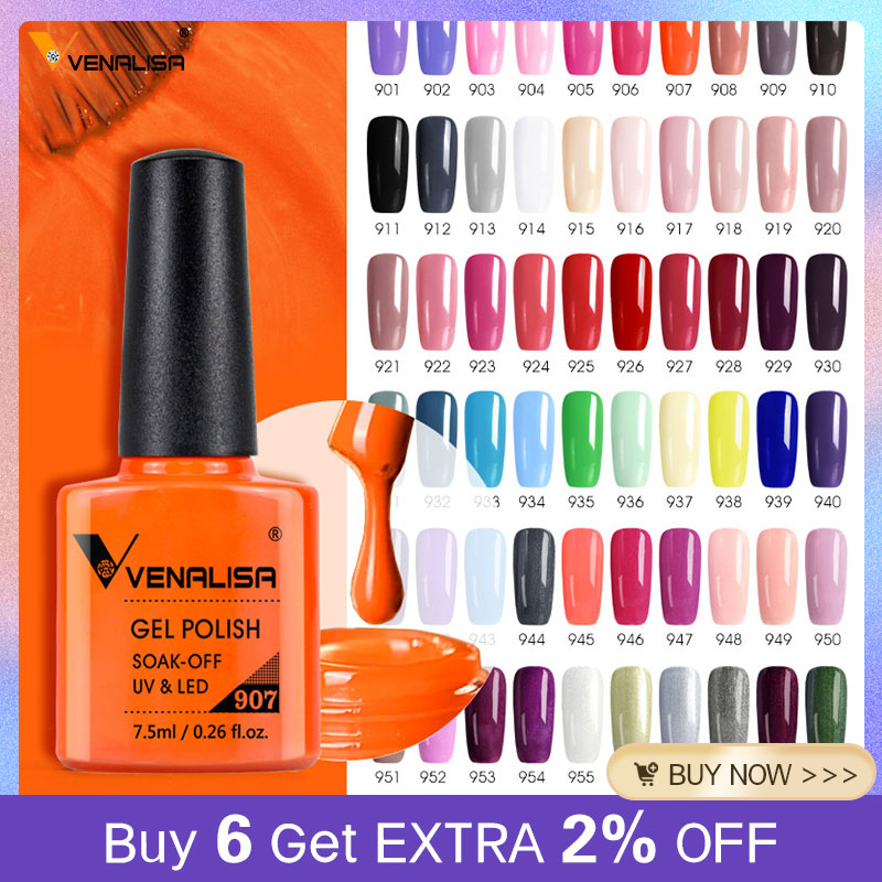 Venalisa 7.5ml Gel Nail Polish - огляд і ціна Glitter Powder Resin