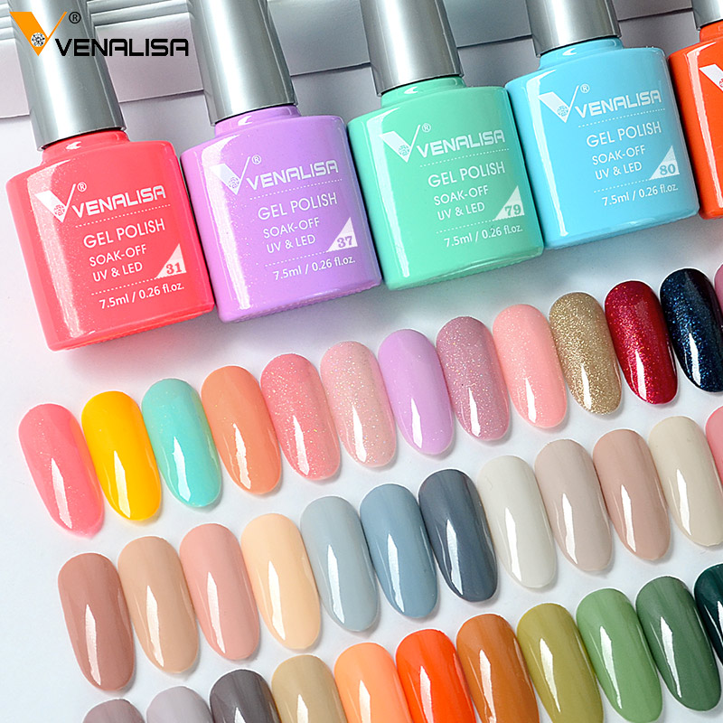 Venalisa 7.5ml Gel Nail Polish - огляд і ціна Glitter Powder Resin