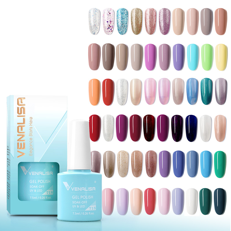 Venalisa 7.5ml Gel Nail Polish - огляд і ціна Glitter Powder Resin