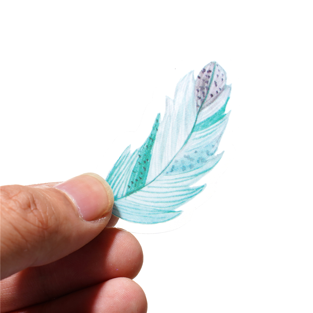 40pcs/Pack Feather Stickers De - огляд і ціна Resin Art Sticker