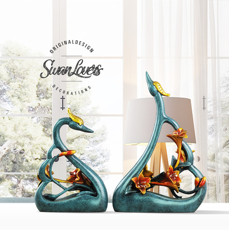 couples swan lovers art decora - огляд і ціна Resin Art Gift For Anniversary