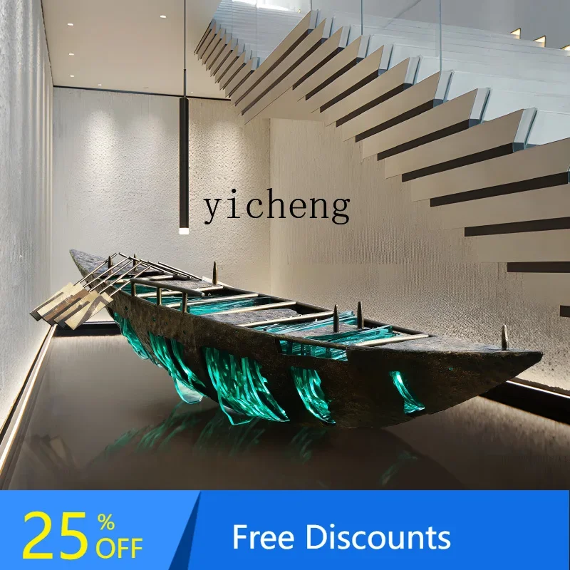 y24-- Abstract Boat Sculpture  - огляд і ціна Resin Art Floor