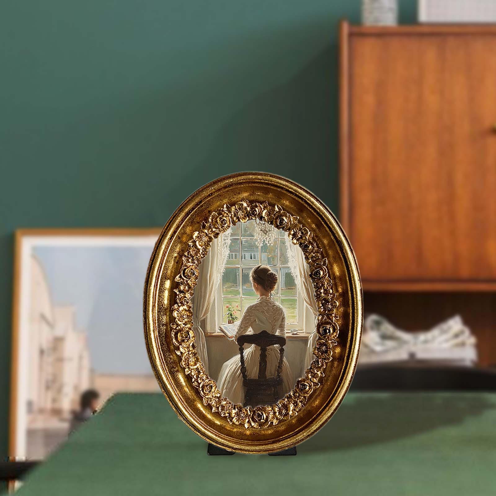 Vintage Oval Photo Frame 5.8x7 - огляд і ціна Resin Art Studio