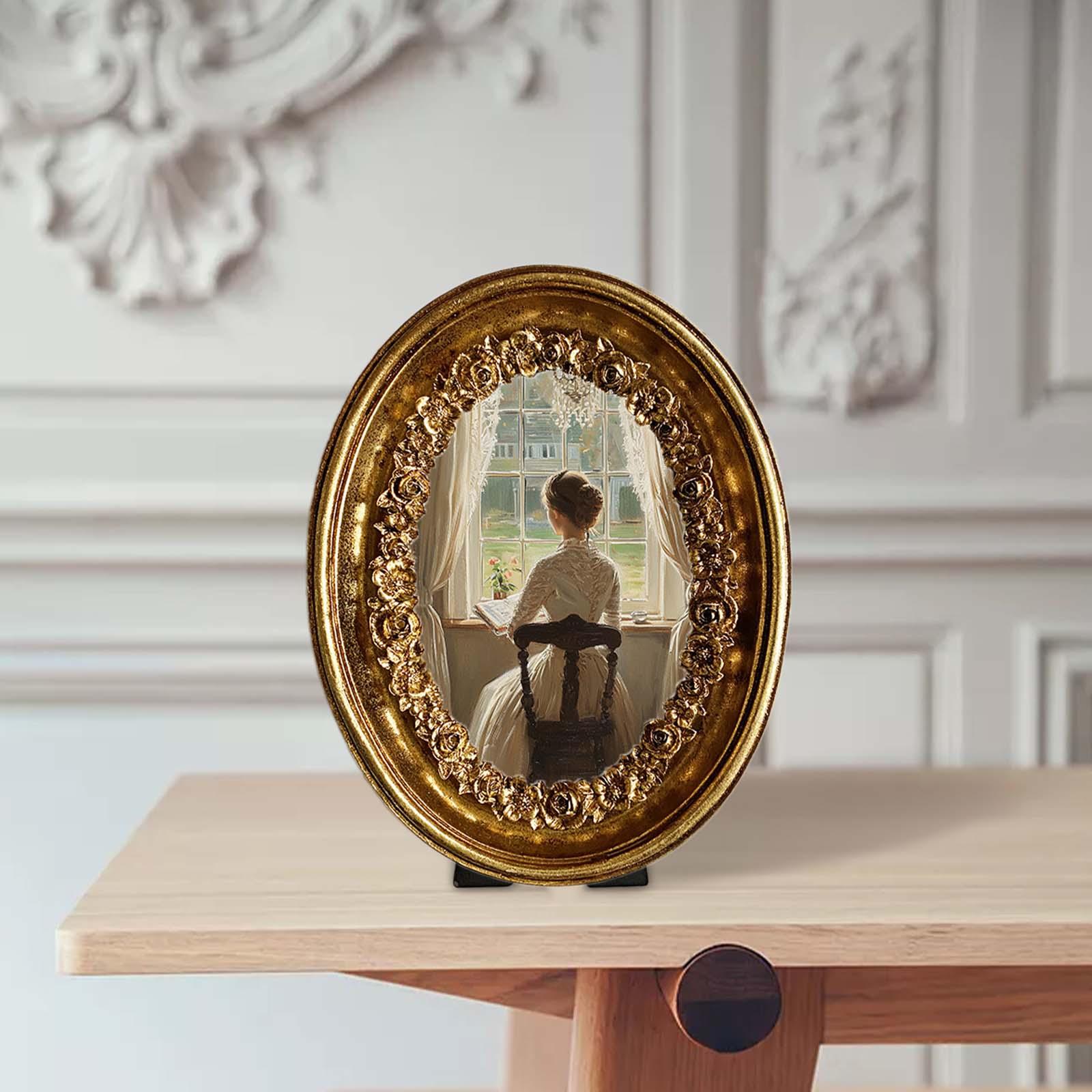 Vintage Oval Photo Frame 5.8x7 - огляд і ціна Resin Art Studio