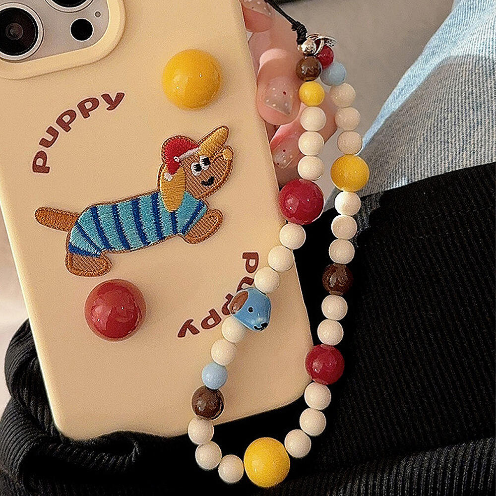 Cute Dog Bear Cheese Pendant M - огляд і ціна Resin Art Phone Case