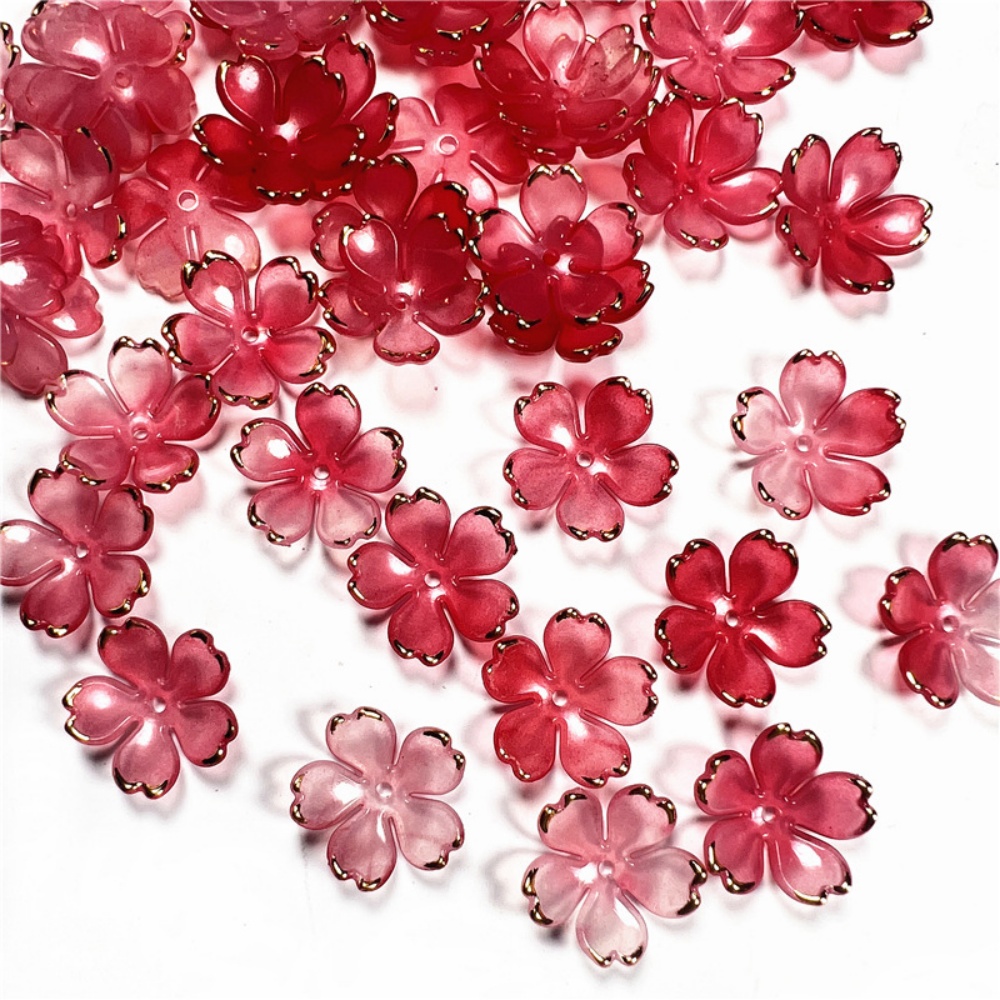50pcs/lot 19mm Acrylic Cherry  - огляд і ціна Resin Art Love