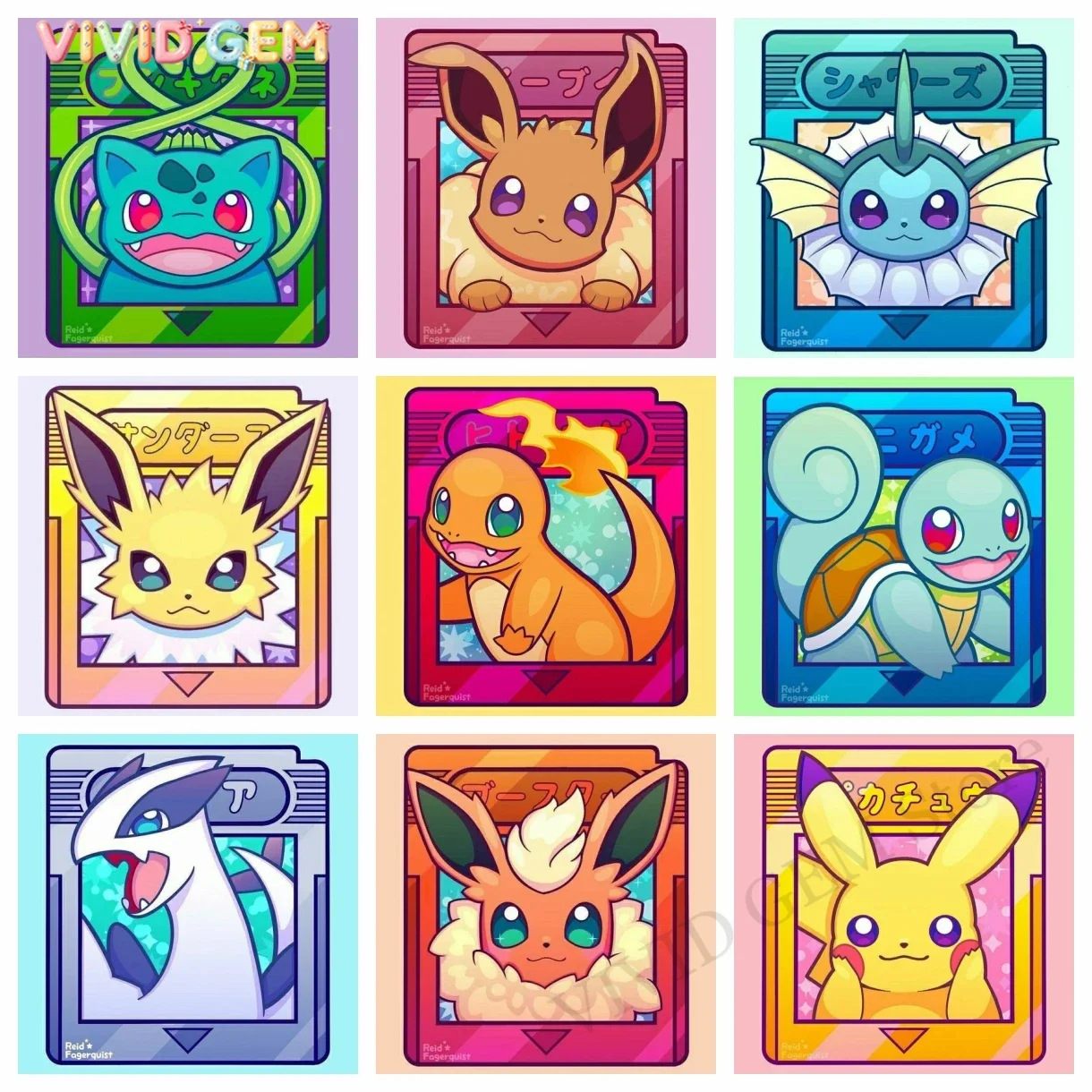VIVID GEM Pokemon Diamond Pain - огляд і ціна Resin Art And Jewelry