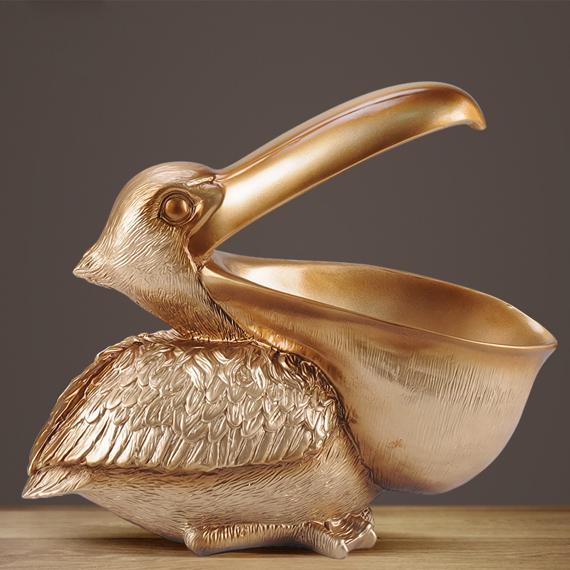 ‌Toucan Pelican Figurine, Key  - огляд і ціна Resin Art Unique Ideas