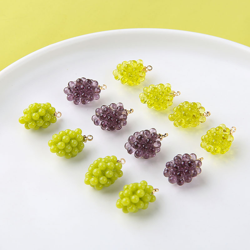 6pcs Cute Little Grapes Resin  - огляд і ціна Resin Art Love