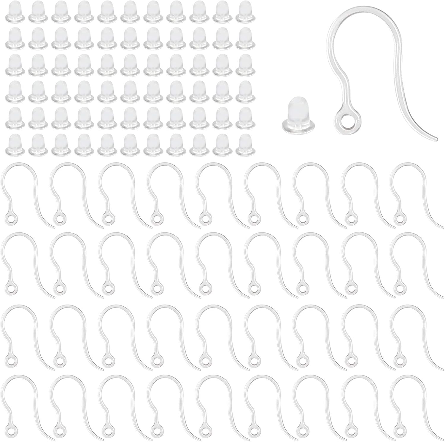 40pcs Clear Plastic Earring Ho - огляд і ціна Resin Art Love