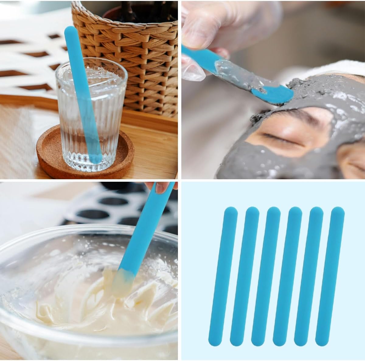 4PCS Silicone Stir Sticks, Reu - огляд і ціна Glitter Powder Resin