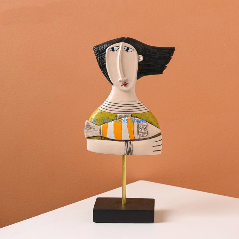 50LB Face Art Statue Sculpture - огляд і ціна Resin Art Studio