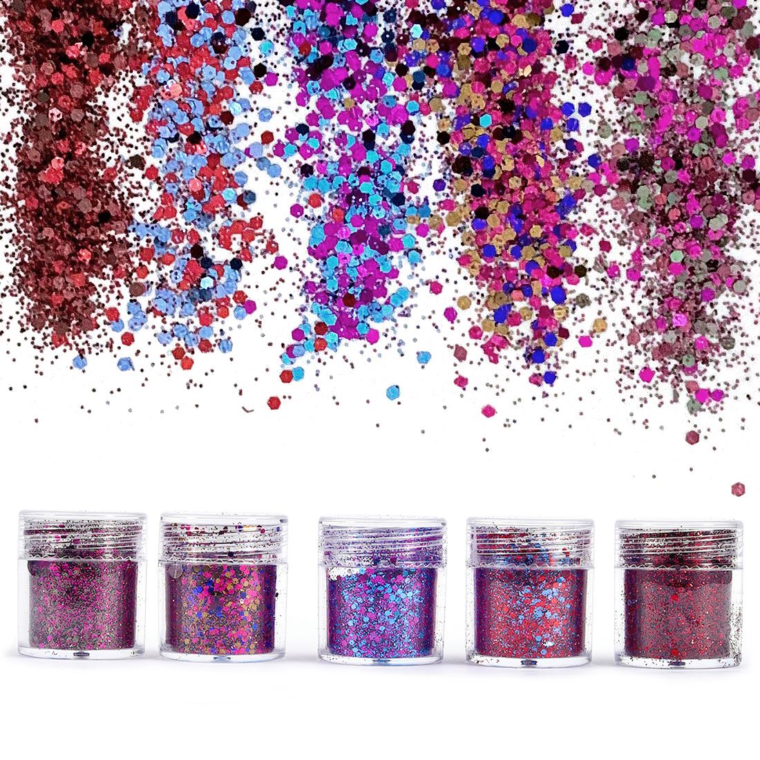 4/5 bottles Dreamlike Glitter  - огляд і ціна Glitter Powder Resin