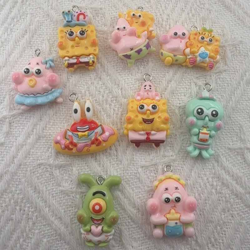 10pcs cartoon resin pendant, D - огляд і ціна Resin Art Love