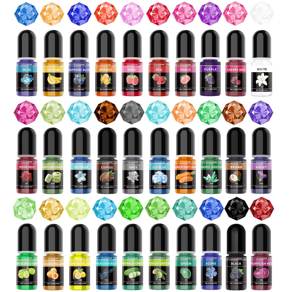 5ml/Bottle Epoxy Resin Pigment - огляд і ціна Resin Art And Jewelry