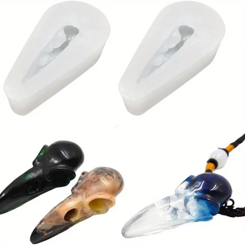 1 Pack Small 3D Crow Skull Sil - огляд і ціна Resin Art And Jewelry