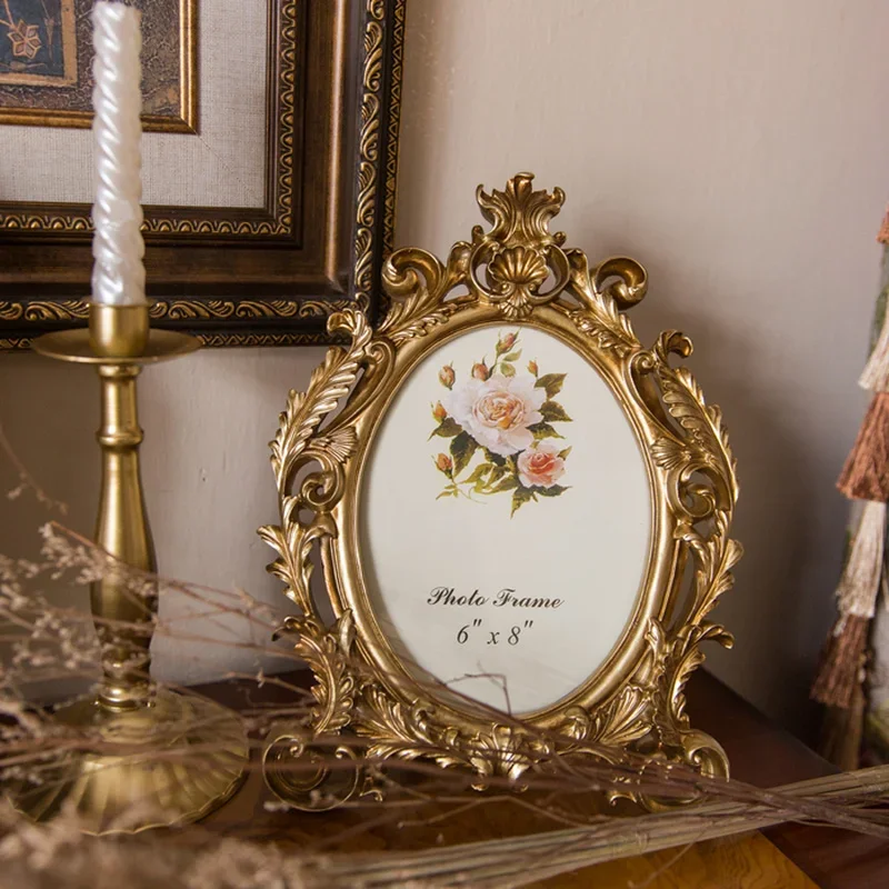 Retro Gold Oval Resin Photo Fr - огляд і ціна Resin Art For Wedding Gift