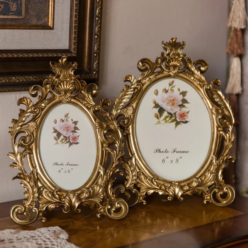 Retro Gold Oval Resin Photo Fr - огляд і ціна Resin Art For Wedding Gift