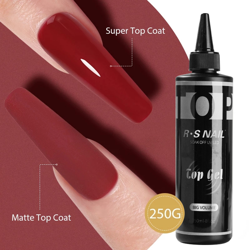 RS NAIL 250ML Super Top Coat B - огляд і ціна Resin Art Use