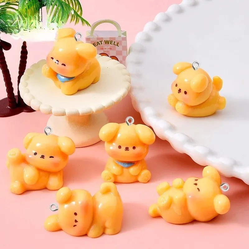 10Pcs Cute Cartoon Dog Acrylic - огляд і ціна Resin Art Love