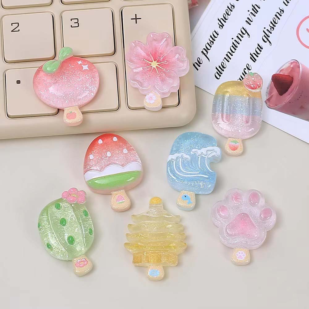 10pcs Kawaii Transparent Summe - огляд і ціна Resin Art Phone Case