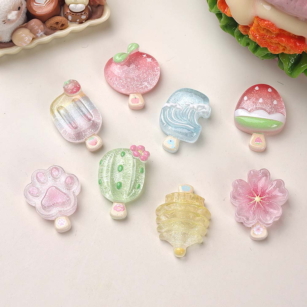 10pcs Kawaii Transparent Summe - огляд і ціна Resin Art Phone Case