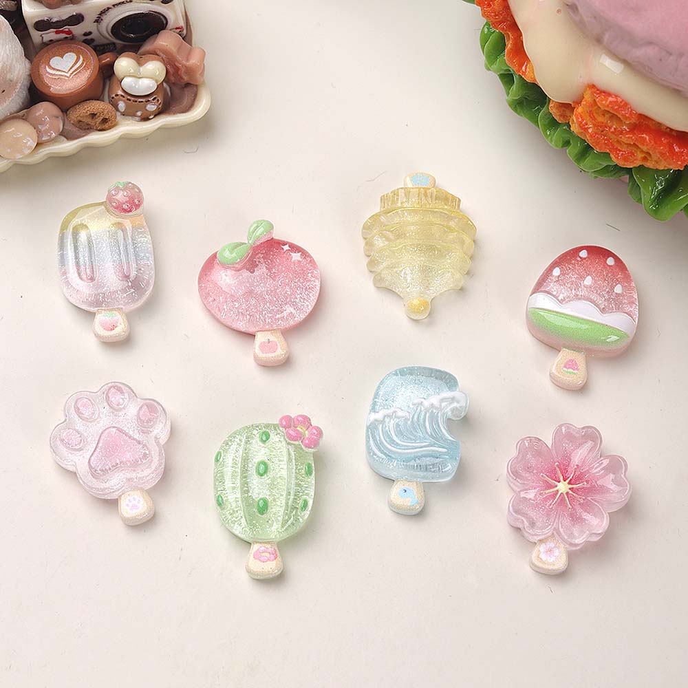 10pcs Kawaii Transparent Summe - огляд і ціна Resin Art Phone Case